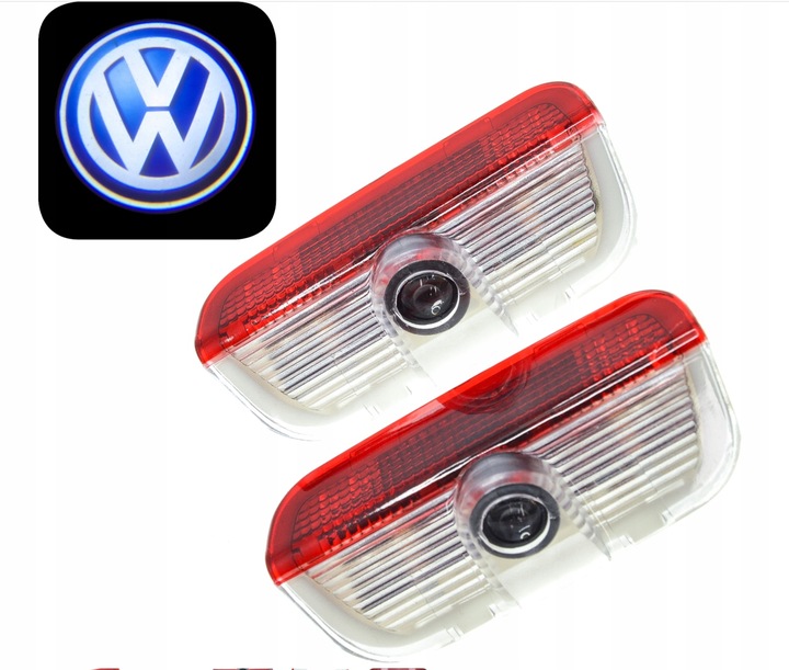 2x LED LOGO PROJEKTOR VW PASSAT GOLF EOS JETTA SHARAN TIGUAN TOUAREG TOURAN