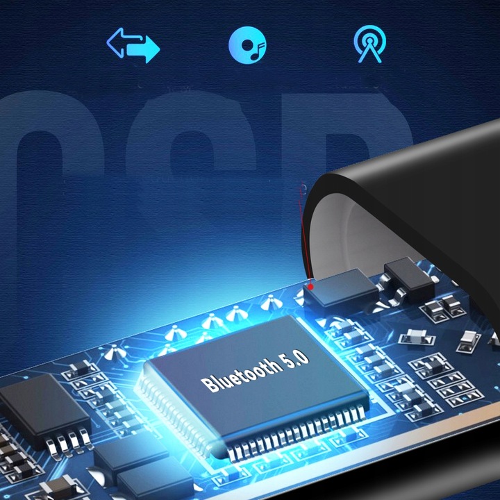 Adapter Audio Bluetooth AUX Odbiornik minijack bezprzewodowe słuchawki BT