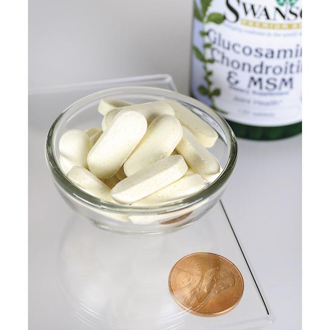 SWANSON GLUKOZAMINA CHONDROITYNA MSM WYTRZYMAŁOŚĆ kości STAWY 120 tabletek