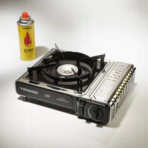 Kuchenka turystyczna +GAZ x 4 szt. TS-265 PIKNIK KAMPING PLENER