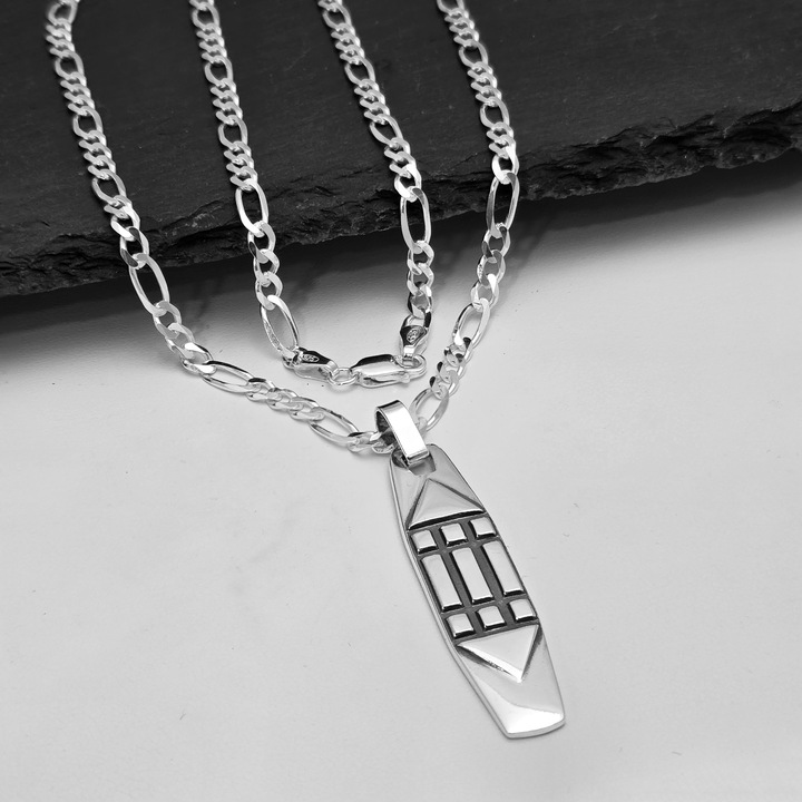 Zawieszka Srebrna pr. 925 Wisiorek SYMBOL ATLANTÓW Srebro Oksydowane