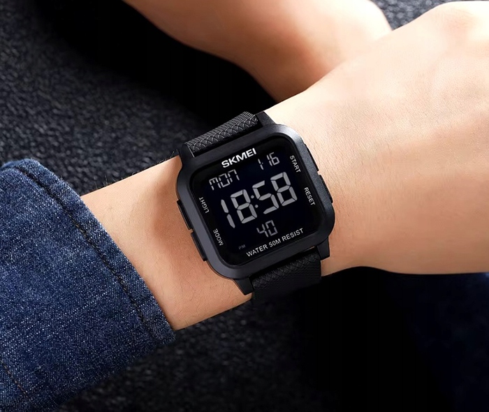 Zegarek męski SKMEI elektroniczny czytelna tarcza wiele funkcji