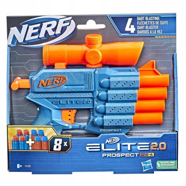 HASBRO NERF ELITE 2.0 PROSPECT QS-4 F4190