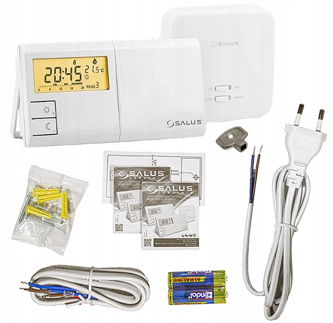 STEROWNIK REGULATOR POKOJOWY BEZPRZEWODOWY 091 FL/RF + KLUCZYK DO GRZEJNIKA