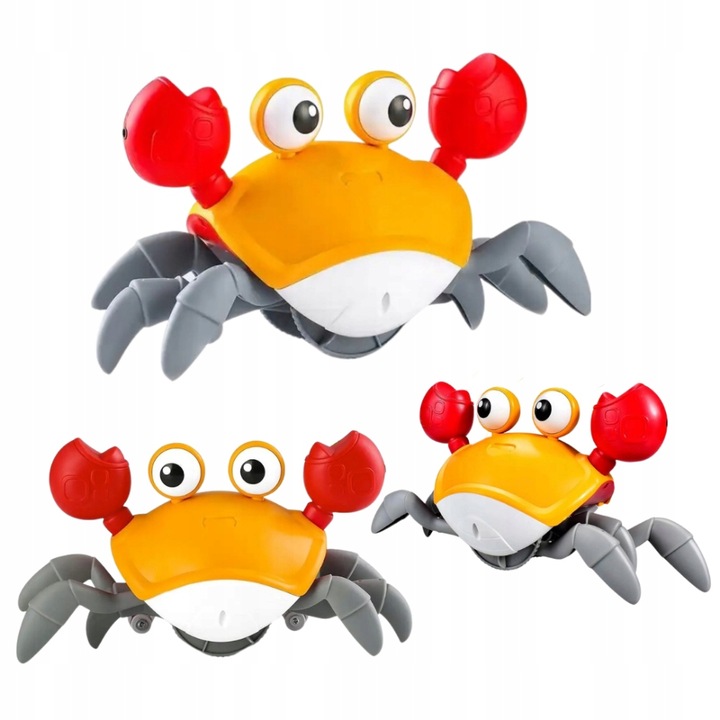 UCIEKAJĄCY PEŁZAJĄCY KRAB CHODZĄCY ZABAWKA INTERAKTYWNA dla DZIECKA LED XL