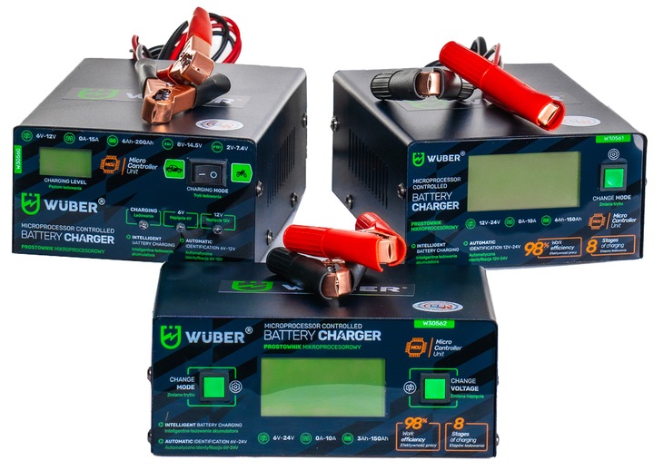 PROSTOWNIK 12V i 24V MIKROPROCESOROWY ŁADOWARKA DO AKUMULATORA NAPRAWA 10A