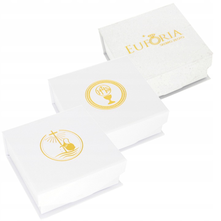 Srebrny Łańcuszek z Medalikiem SREBRO 925 Chrzest Komunia Grawer