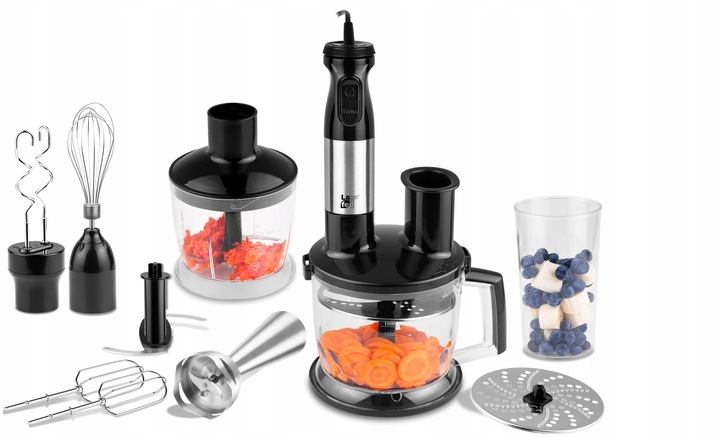 BLENDER RĘCZNY MIKSER TURBO ROBOT MALAKSER WIELOFUNKCYJNY 10w1 2 TARCZE