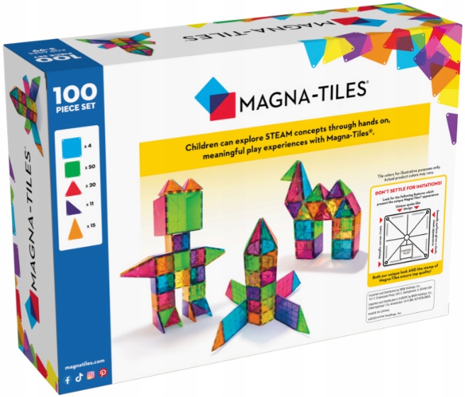 MAGNA-TILES Klocki Magnetyczne Classic 100 el.