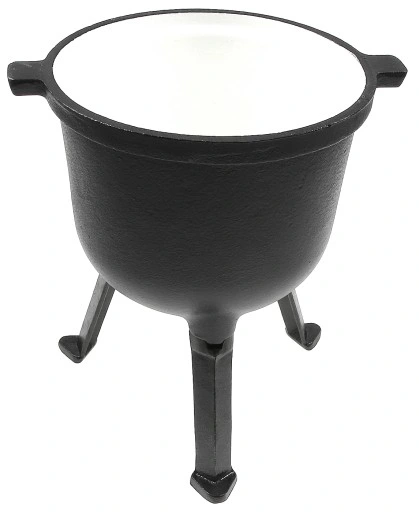 KOCIOŁEK 7 L GARNEK MYŚLIWSKI ŻELIWNY EMALIOWANY