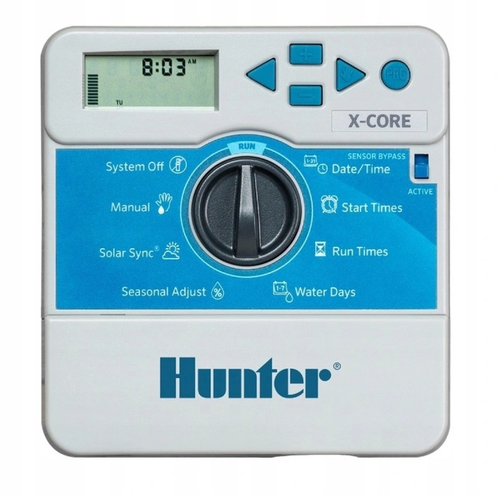 STEROWNIK NAWADNIANIA 6 SEKCJI HUNTER X-CORE XC-601I-E WEWNĘTRZNY WYDAJNY
