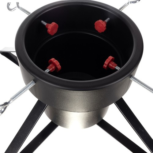 Stojak na choinkę Ruhhy 22306 z pojemnikiem na wodę, czarny, stabilny