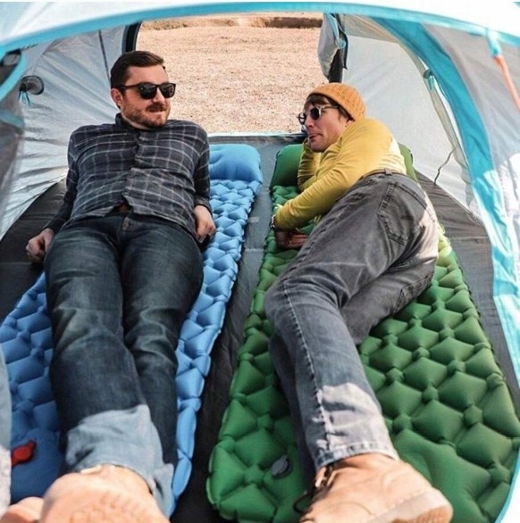 MATA SAMOPOMPUJĄCA KARIMATA 200cm MATERAC LEKKI SAMOPOMPUJĄCY DO NAMIOTU