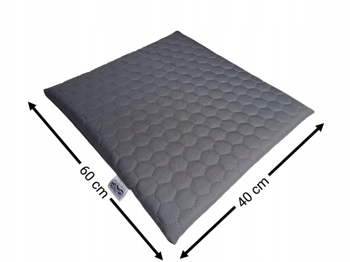 WODOODPORNA PIKOWANA PODUSZKA OGRODOWA PŁASKA MIÓD - HEKSAGON 40x60 szary