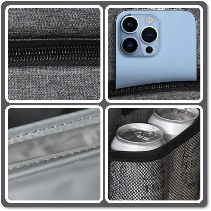 KOSZ PIKNIKOWY Z WYPOSAŻENIEM TERMICZNY TURYSTYCZNY DLA 4 OSÓB 21W1+ GRATIS