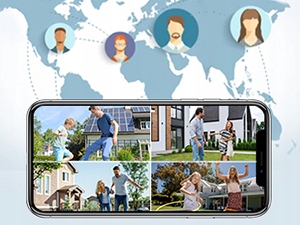 KAMERA SOLARNA ZEWNĘTRZNA OBROTOWA NA KARTĘ SIM 4G LTE GSM 2K 3MP Z KARTĄ