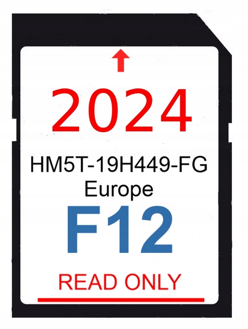 NAJNOWSZA Mapa do nawigacji Europa FORD SYNC2 F12 karta pamięci SD 2024/25