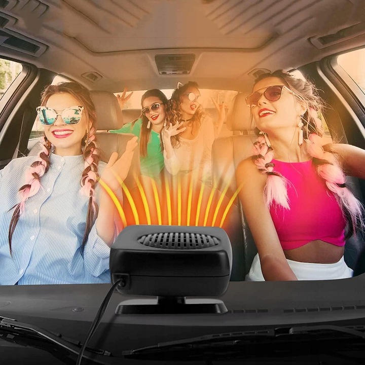 ODMRAŻACZ SZYBY 12V, 150W WENTYLATOR SAMOCHODOWY, PODGRZEWACZ SAMOCHODOWY