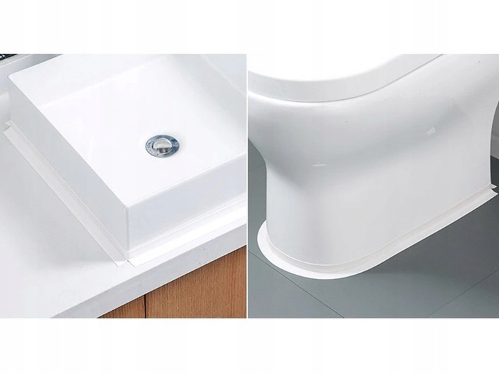 5X TAŚMA USZCZELNIAJĄCA DO WANNY BRODZIKA UMYWLKI ZLEWU 38mm X 3,2m MOCNA