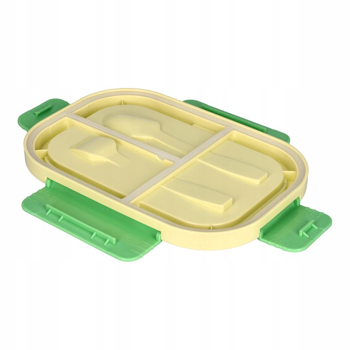 LUNCH BOX ŚNIADANIÓWKA LUNCHBOX 3 PRZEGRÓDKI SZTUĆCE POJEMNIK BOX DO SZKOŁY