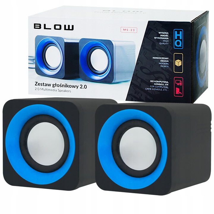Głośniki komputerowe BLOW 2.0 do PC laptopa USB