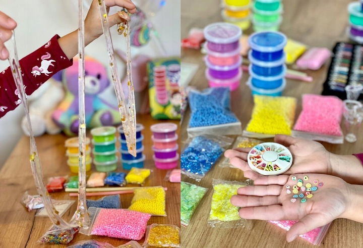 FABRYKA SO SLIME DIY DUŻY ZESTAW MIKSER DO ROBIENIA GLUTÓW DZIECI SLIMÓW