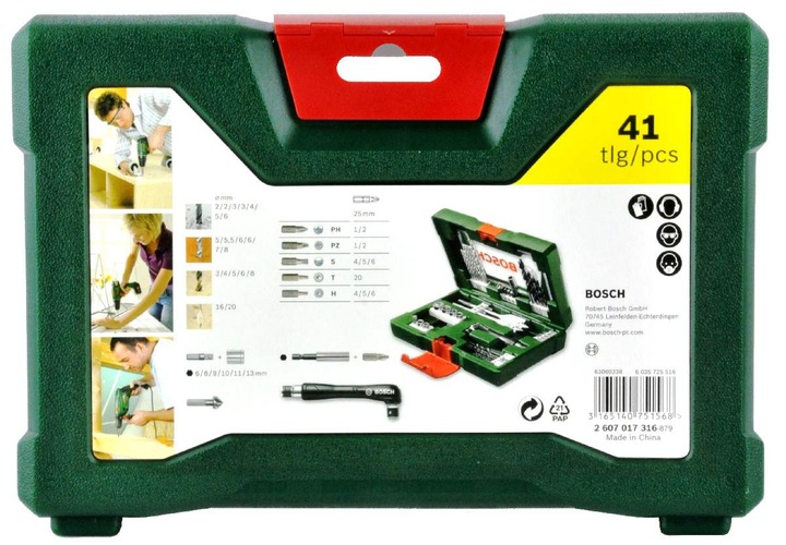 WIERTARKA UDAROWA GSB 600 RE BOSCH V-LINE 41 SZTUK