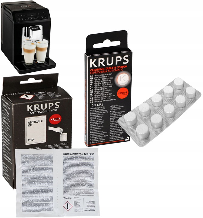 Odkamieniacz Krups saszetki F054 AntiCalc Tabletki czyszczące Krups XS3000