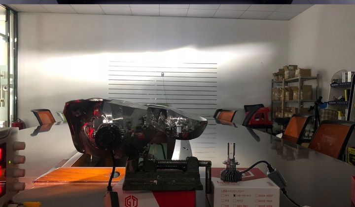 ŻARÓWKI LED i7s HIR2 9012 CSP LIGHT +400% EMC E11 RETRIFY