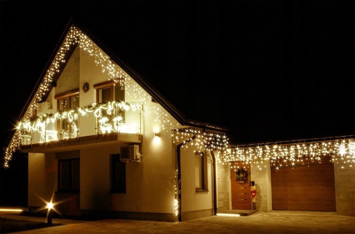 SOPLE FLASH 200 LED ZEWNĘTRZNE BIAŁE CIEPŁE CHOINKOWE lampki z Flashem