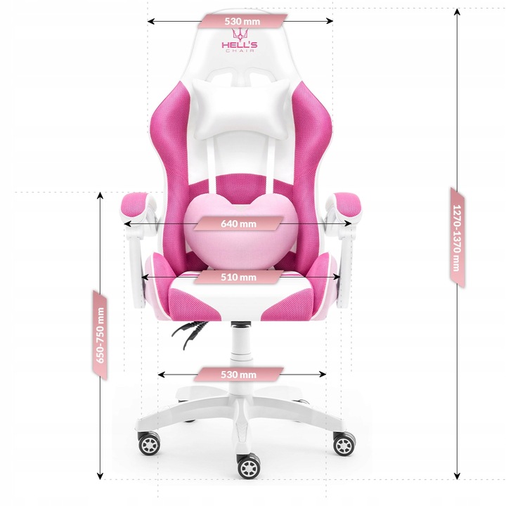 FOTEL GAMINGOWY DLA GRACZA BIUROWY HELL'S