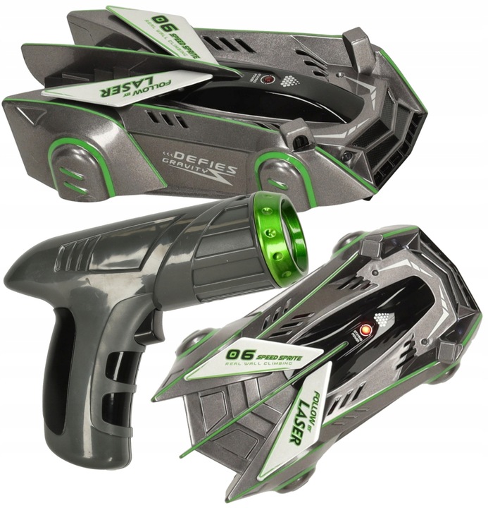 Samochód KASKADER Zdalnie Sterowany LASEREM jeździ po ŚCIANIE SUFICIE