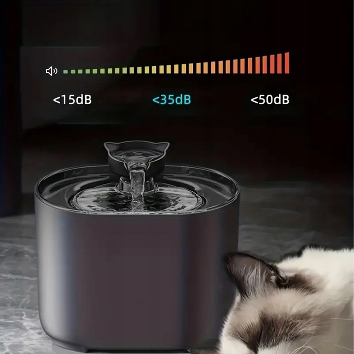 POIDEŁKO MISKA POIDŁO CICHA FONTANNA DLA KOTA PSA 2,2L AUTOMATYCZNE PŁOMYK