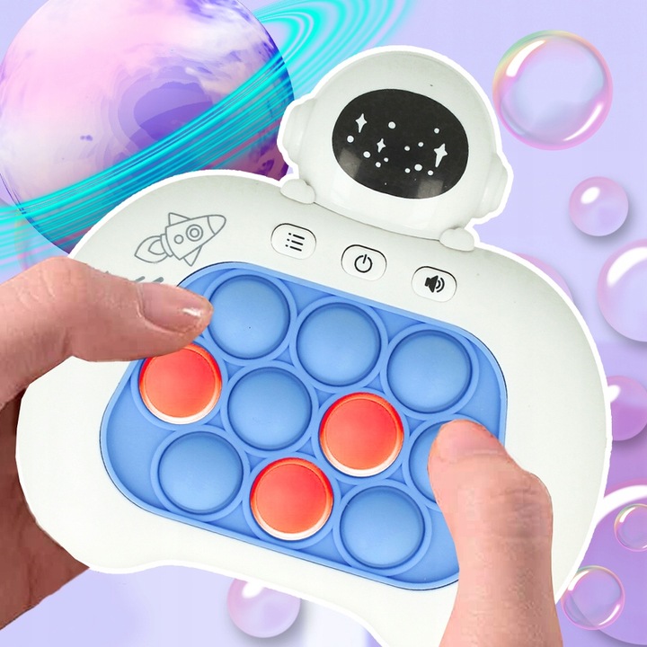 GRA Zręcznościowa POP IT POPIT ELEKTRYCZNA LED Prezent Dla 5 6 7 8 9 latka