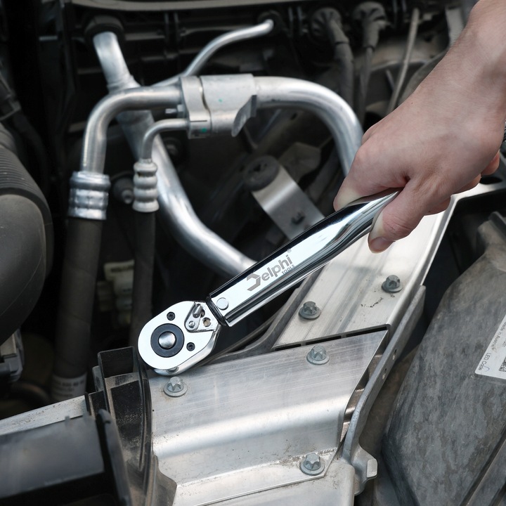 KLUCZ DYNAMOMETRYCZNY Delphi Zakres Momentu 7-112Nm z Blokadą 3/8" CrV+- 4%