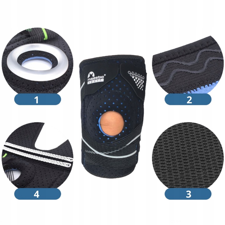 Stabilizator kolana orteza na kolano MajesticSport