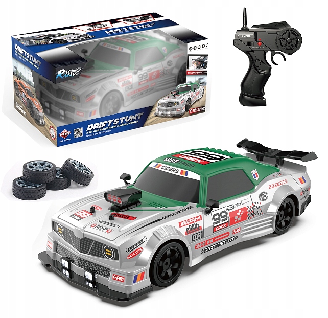 Auto ZDALNIE STEROWANY Samochód PILOT RC Sterowane do DRIFTU DYM NAPĘD 4x4