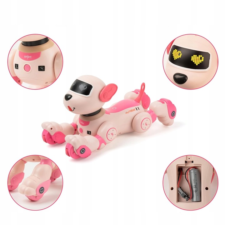 ROBOT INTERAKTYWNY ROBO PIES PIESEK ZDALNIE STEROWANY GŁOSEM PILOT DOTYK