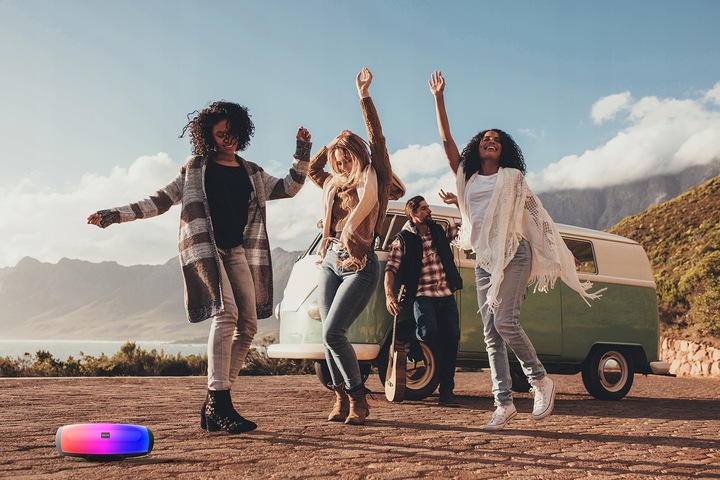 Głośnik Bluetooth Bezprzewodowy SMUVE Aura TWS USB FM XBass + LCD RGB