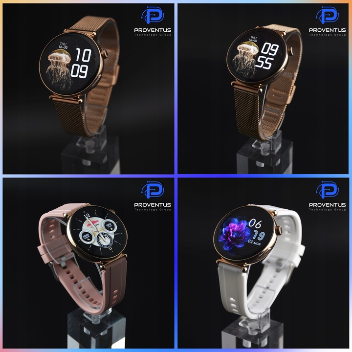 ZEGAREK SMARTWATCH DAMSKI FUNKCJA ROZMOWY EKG CIŚNIENIE MENU PL KARDIOWATCH