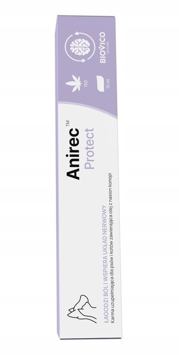 Biovico Anirec Protect 15ml Pasta CBD Olej Konopny dla Psa i Kota
