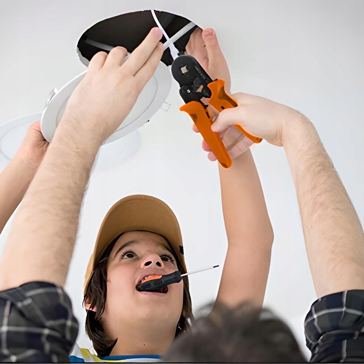 ZACISKARKA KONEKTORÓW KOŃCÓWEK 0,25-10 ŚCIĄGACZ IZOLACJI + 600 szt. TULEJEK