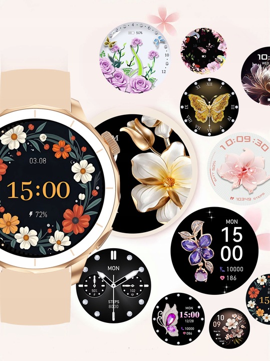 ZEGAREK DAMSKI SMARTWATCH GPS MAPY 4 GB DYKTAFON ZDJĘCIA ROZMOWY APLIKACJE