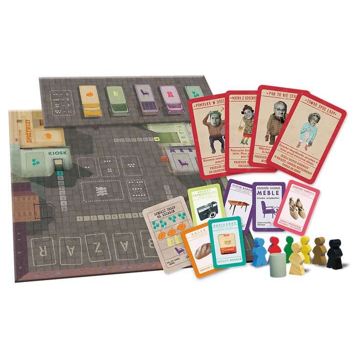 KOLEJKA IPN sentymentalna kultowa gra planszowa zakupy PRL sklepy GRA ROKU