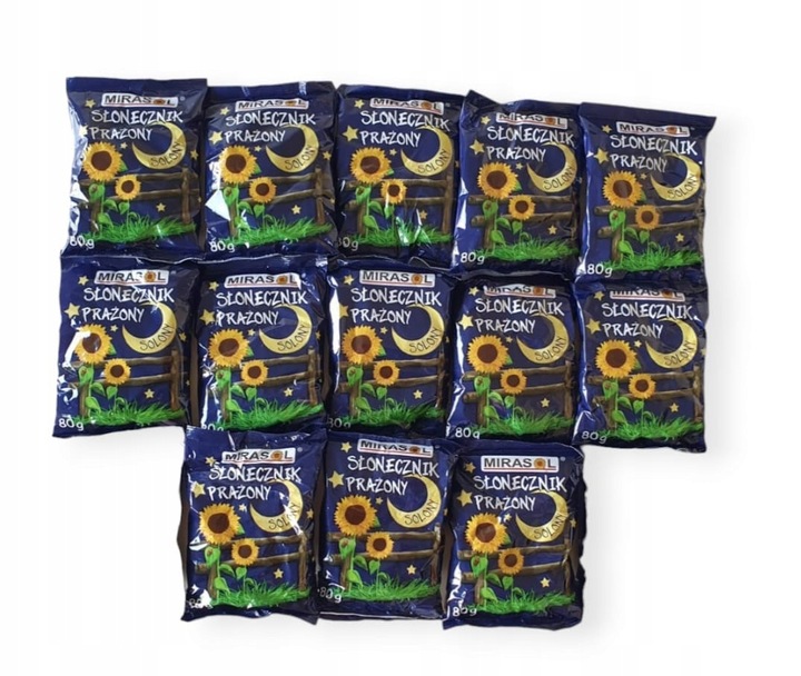 NOWOŚĆ !!! CZARNY SŁONECZNIK PRAŻONY 80g MIRASOL