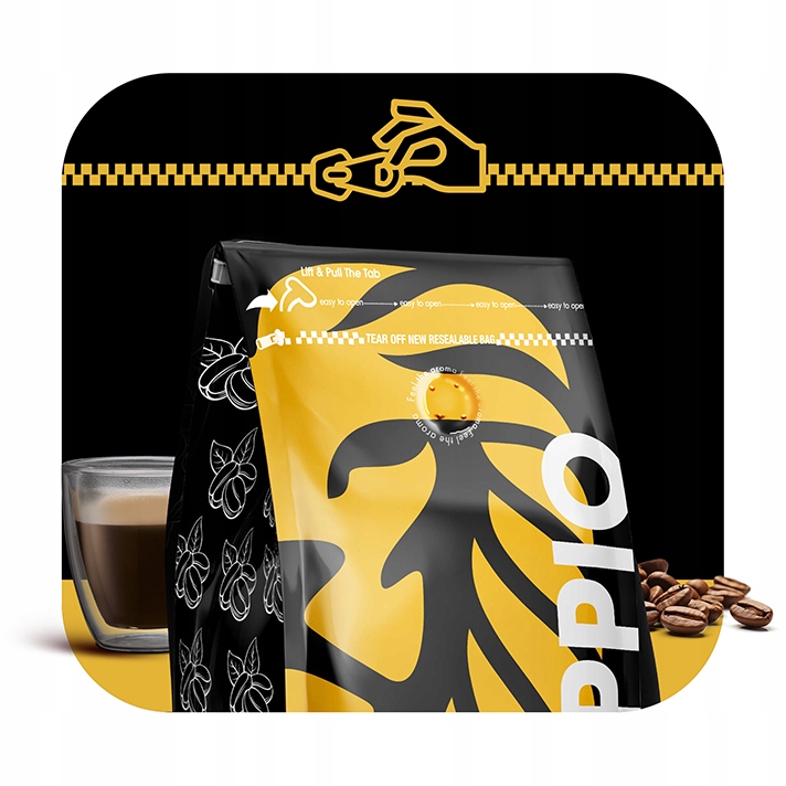 Kawa ziarnista 1kg x2 DOPPIO CREMA &AROMA- ŚWIEŻO PALONA -Blue Orca Coffee