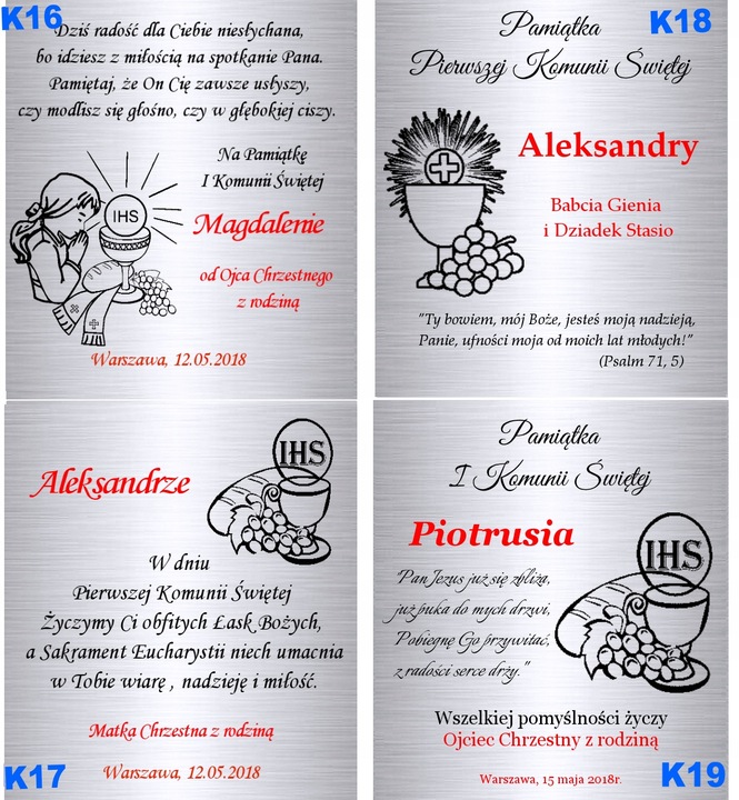 Srebrny Różaniec 925 Chrzest Komunia Święcenia Pamiątka Grawer