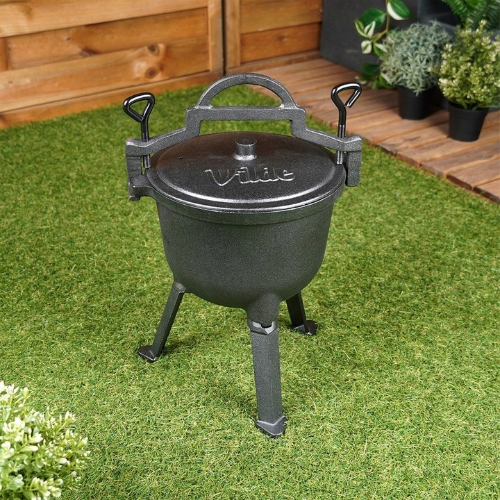 Kociołek ŻELIWNY VILDE 4L na ognisko garnek myśliwski węgierski grill