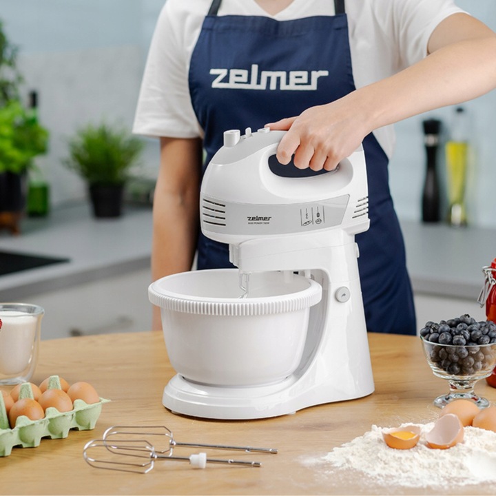 MIKSER ZELMER ZHM2459S 700W OBROTOWA MISA 2,5L 5 PRĘDKOŚCI TURBO