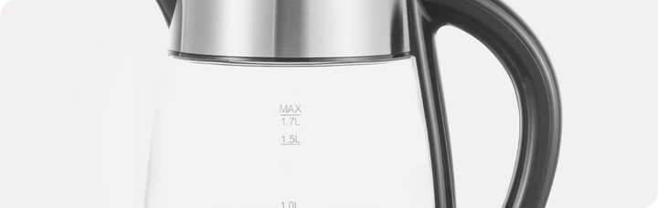 CZAJNIK BEZPRZEWODOWY SZKLANY ZELMER ZCK8011 PODŚWIETLENIE 1,7L Dioda LED